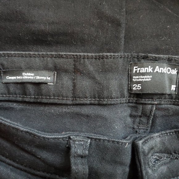 Frank & Oak Debbie skinny jeans, black - Picture 10 of 12